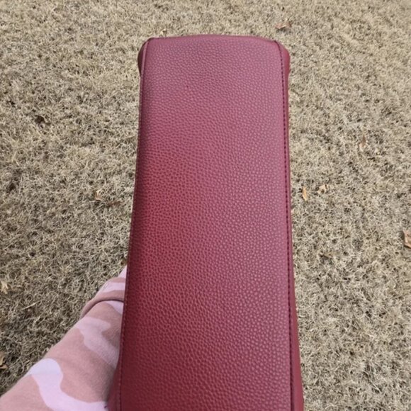 NWT Crossi Burgundy Red Bow Handbag With Extra Crossbody Shoulder Strap BONUS! - Picture 5 of 7